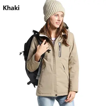 

Women Winter USB Heating Cotton Jacket Outdoor Waterproof Windbreaker Thick Coat M68A