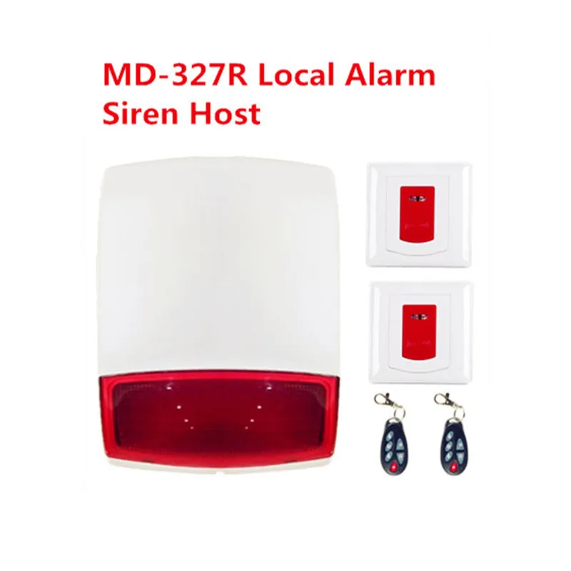 

Focus Local Alarm 105db Big Sounds External Strobe Flashing Siren Wireless Local Smart Home Alarm System With Sos Panic Button