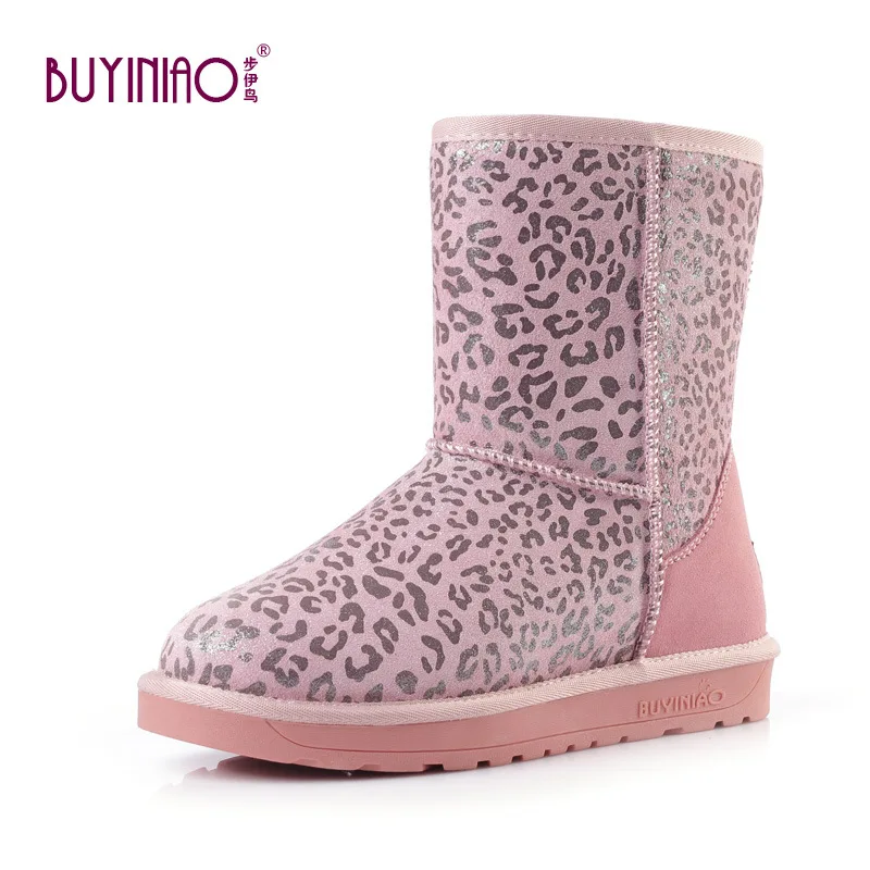 

Ayumi yi niao 2015 New Style Genuine Leather Snow Boots Women's Thick Warm Tube Ugg Order-