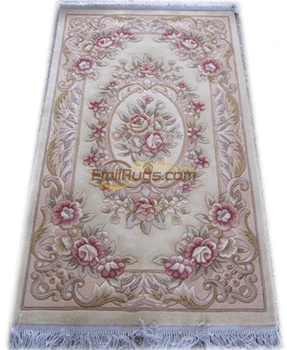

chinese aubusson carpetshandwoven wool carpets rug european knotted savonery Made To Order flower rug