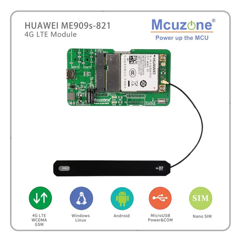 

HuaWei ME909s-120 ME909s-821a 4G LTE Module for Raspberry pi zero 3B+ 4 RK3399 Linux Windows Android 3308 nanopc T4 openwrt