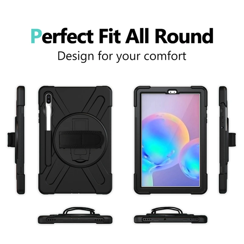 Чехол для Samsung Galaxy Tab S6 10 5 дюйма 2019 SM T860 T865 Прочный Гибридный чехол подставка