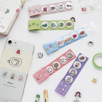 

60pcs Sweetheart Stickers Set PVC Mark Sticky Cosmetic Cat Cactus Cute Boy Girl Sticker Home DIY Art Decoration Adhesive F6597