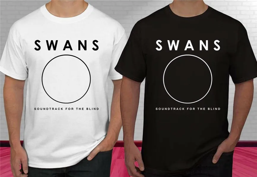 Swans Band рок-группа Legend Album Logo черно-белая мужская футболка S-2Xl Праздничная | Мужская