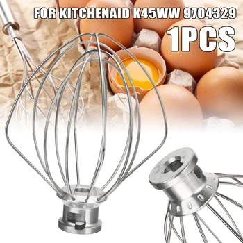 

1Set Wire Whip Whisk Cream Whipper Low Noise Wire Mixer for K45WW 9704329 Stand Mixer