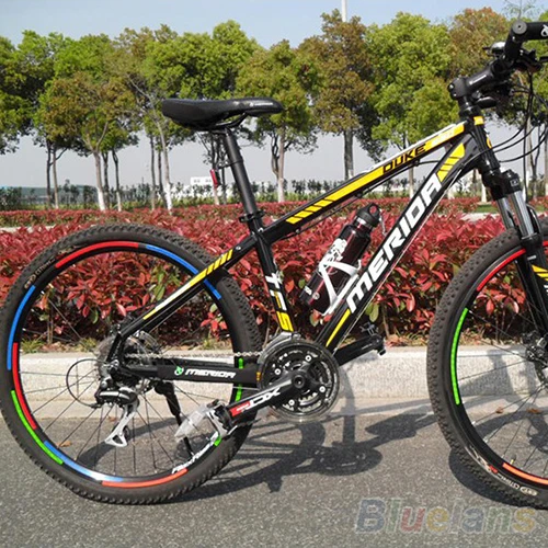 Велосипедный отражатель флуоресцентный MTB велосипедный стикер велосипедный обод колеса светоотражающий стикер s Наклейка аксессуары дропшиппинг