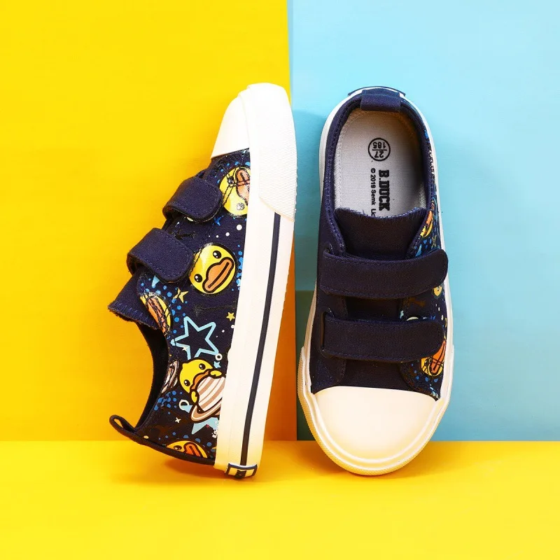 

B. Duck Small Yellow Duck CHILDREN'S Shoes Spring And Autumn Cartoon Classic BOY'S Casual Canvas Shoes Girls Children Vulcanized