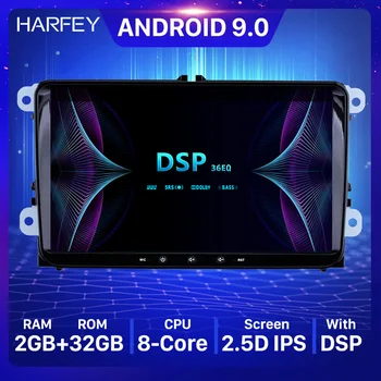 

Harfey Universal Car Android 9.0 HD GPS Auto Radio For Skoda/Seat/Volkswagen/VW/Passat b7/POLO/GOLF 5 6 Multimedia Player 2+32GB