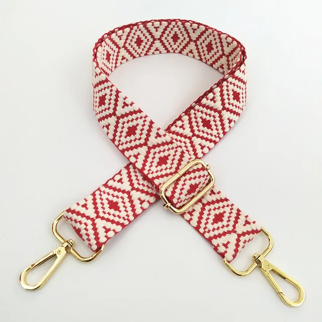 Women Handbag Wide 3.8cm Belt Shoulder Crossbody Bag Strap Replacement Adjustable Strap Bag Part Accessory Belt For Bag 130cm red