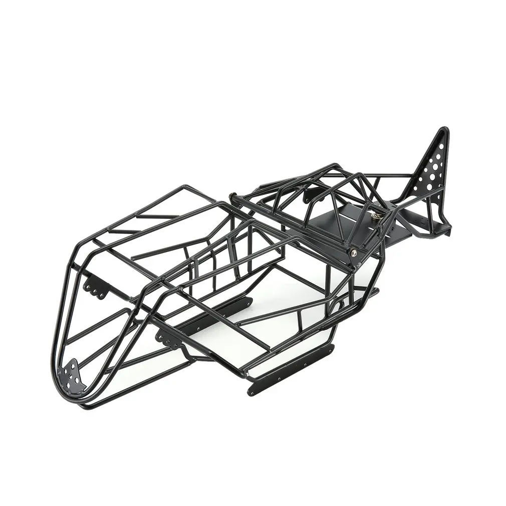 1/10 Масштаб RC металлическая рама рулонная клетка с внутренними частями Рок Гусеничный корпус черное шасси альпинистский грузовик части SCX10 rc автомобиль игрушки запчасти