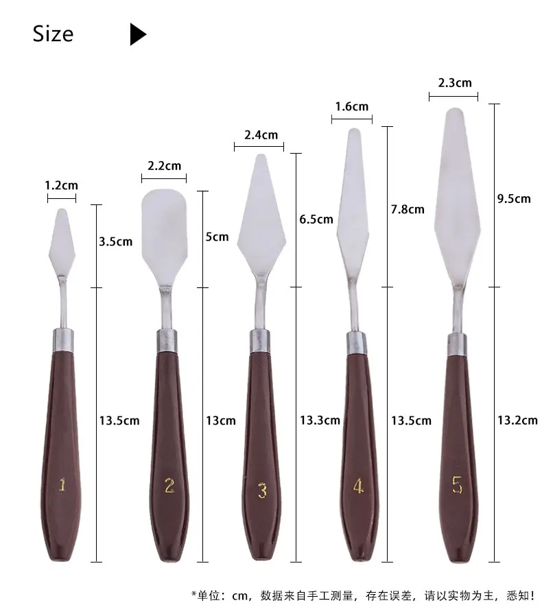 5 шт. нож для рисования Набор Живопись смешивающий скребок художественная картина маслом палитра нож лопатка Живопись Искусство рисование