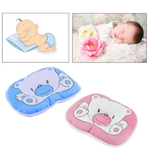 

Baby Boy Girl Pillow Bear Sleeping Toddler Kids Children Cartoon Cute Soft Cotton Pillow For Cot
