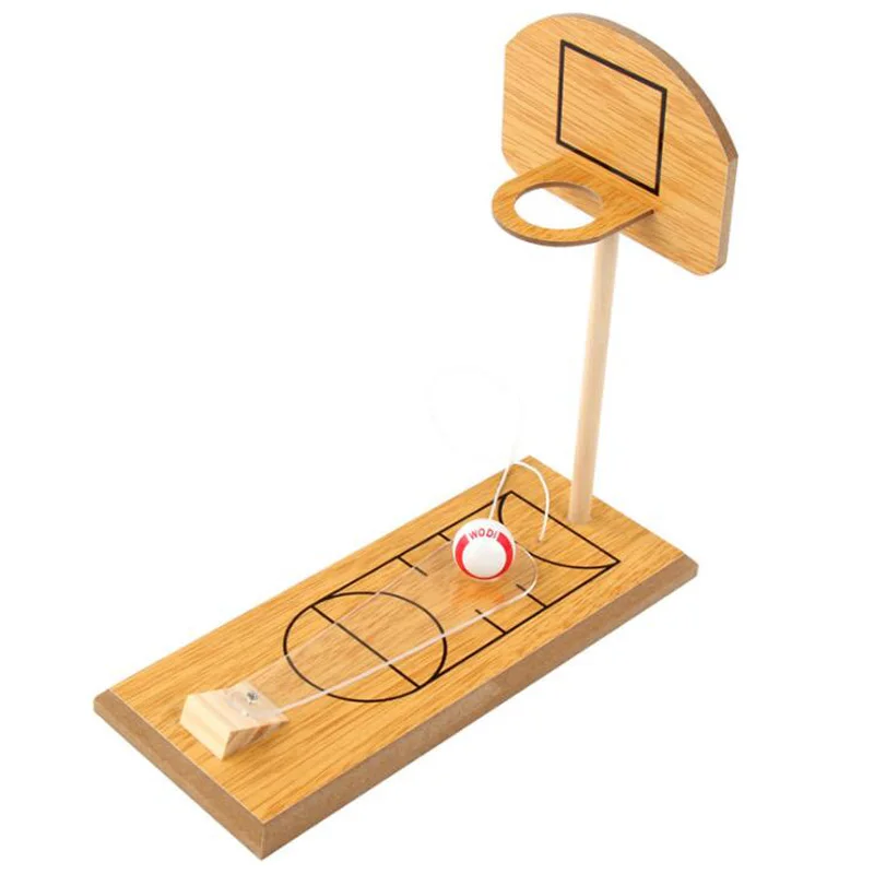 

Mini Desktop Basketball Game Tabletop Portable Basketball Game Wooden Fun Sports Novelty Toy Family Travel or Office Game Set fo