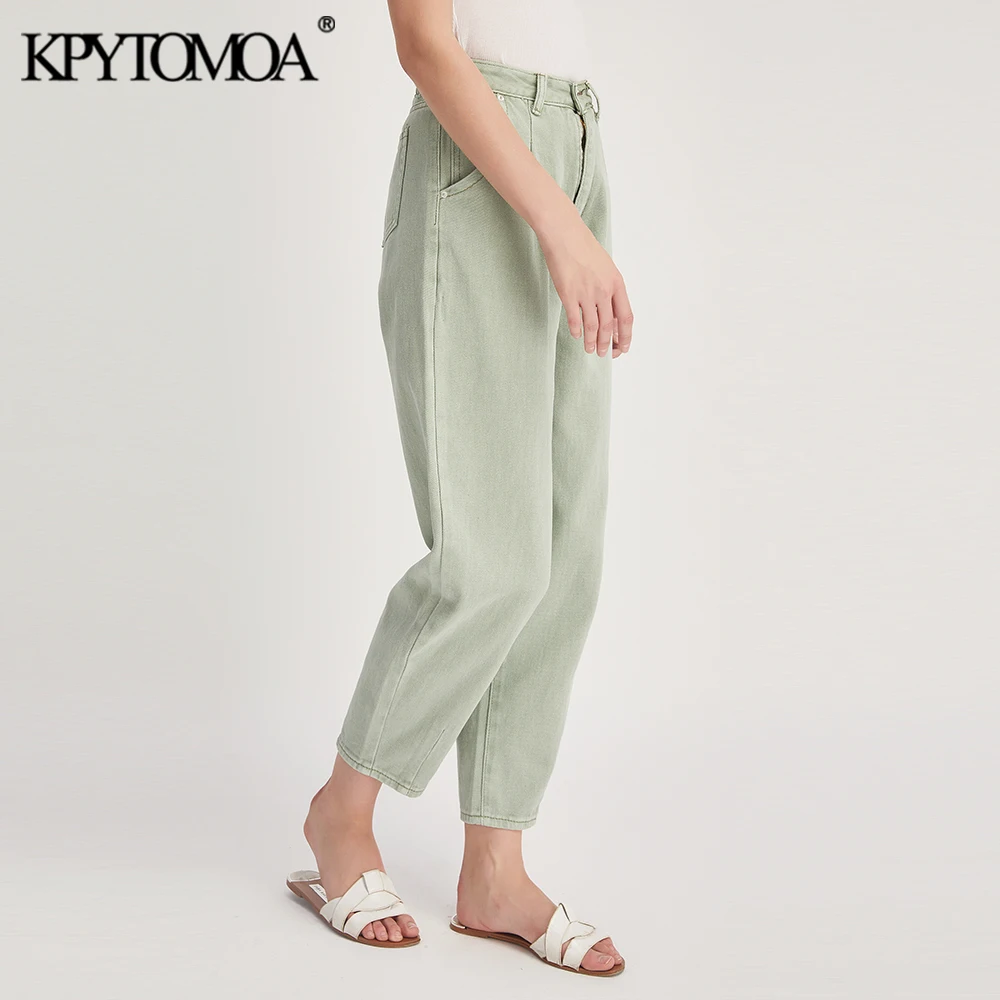 Vintage Stylish Pockets Darts Jeans Women 2020 Fashion High Waist Zipper Fly Denim Harem Pants Chic Jean Femme Trousers Vintage Stylish Pockets Darts Jeans Women 2020 Fashion High Waist Zipper Fly Denim Harem Pants Chic Jean Femme Trousers