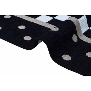 

Apex Ibiza 7 'x 10' Chenille Black/White Area Rug