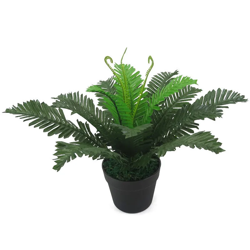1 Pcs Simulation Plant 18 Heads Plastics Fake Green Leaves Home Room Decoration Home Decor