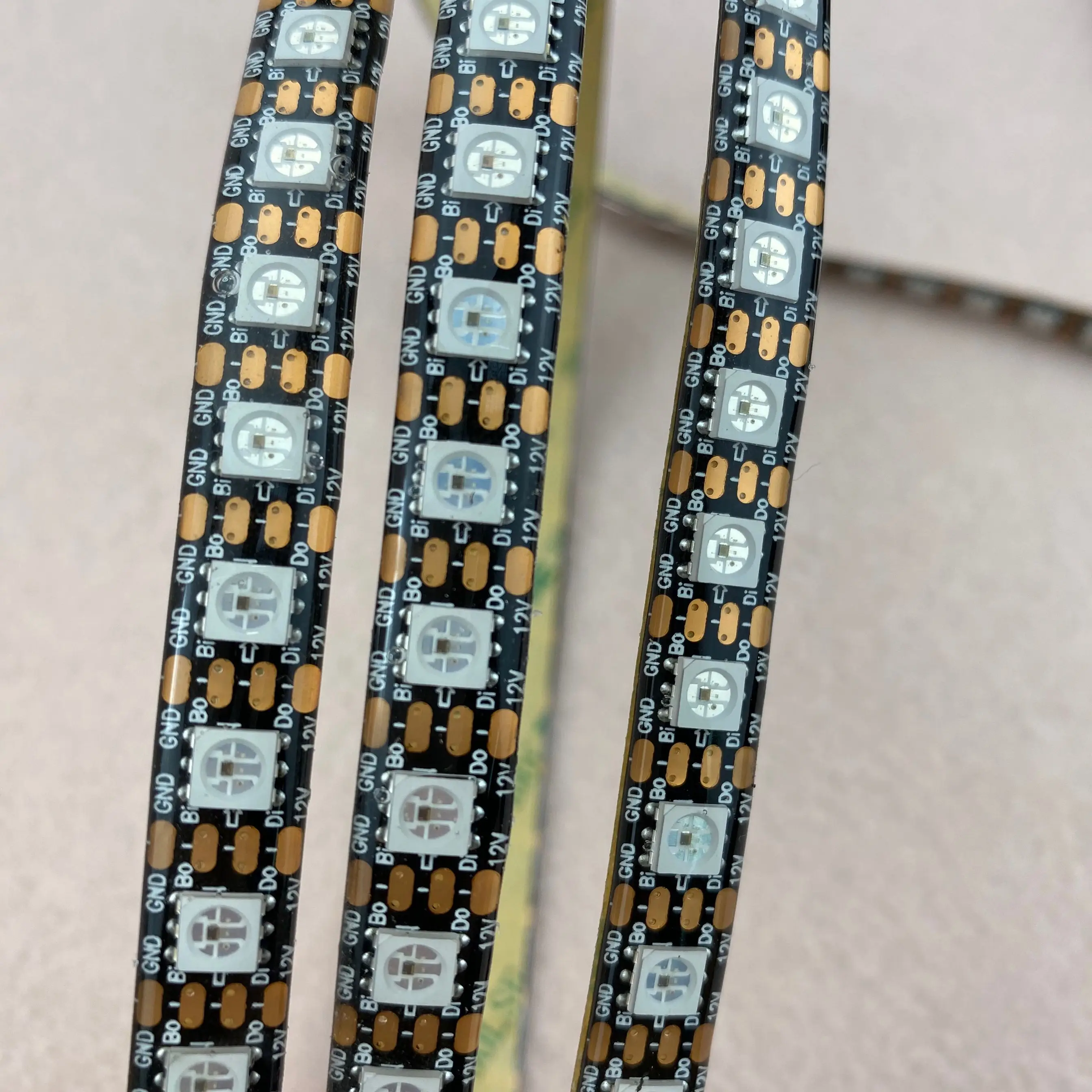 72leds/96leds/m WS2815 DC12V addressable full color RGB 5050 LED