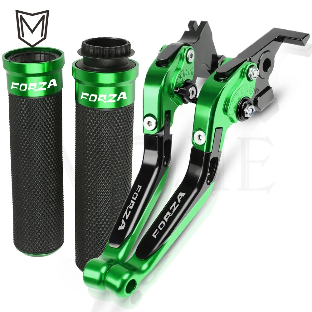 Для Honda FORZA 300 125 250 Forza300 Forza250 Forza125 2010- мотоциклов сцепные рычаги Руль ручками - Цвет: Green