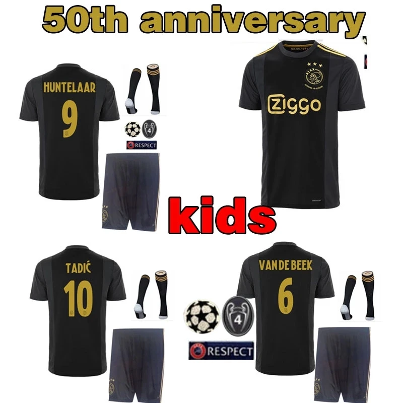 

20 21 new AjaxES soccer jerseys home away 50th Anniversary 2020 2021 Huntelaar NERES TADIC ajaxed black kids football shirts