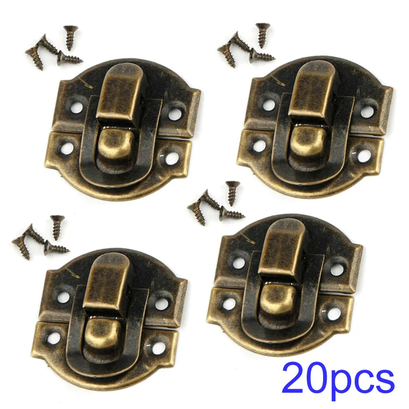 Hinges Jewelry Gift Box Latch Hasp Wood Wine Chest Catch Clasp Hook