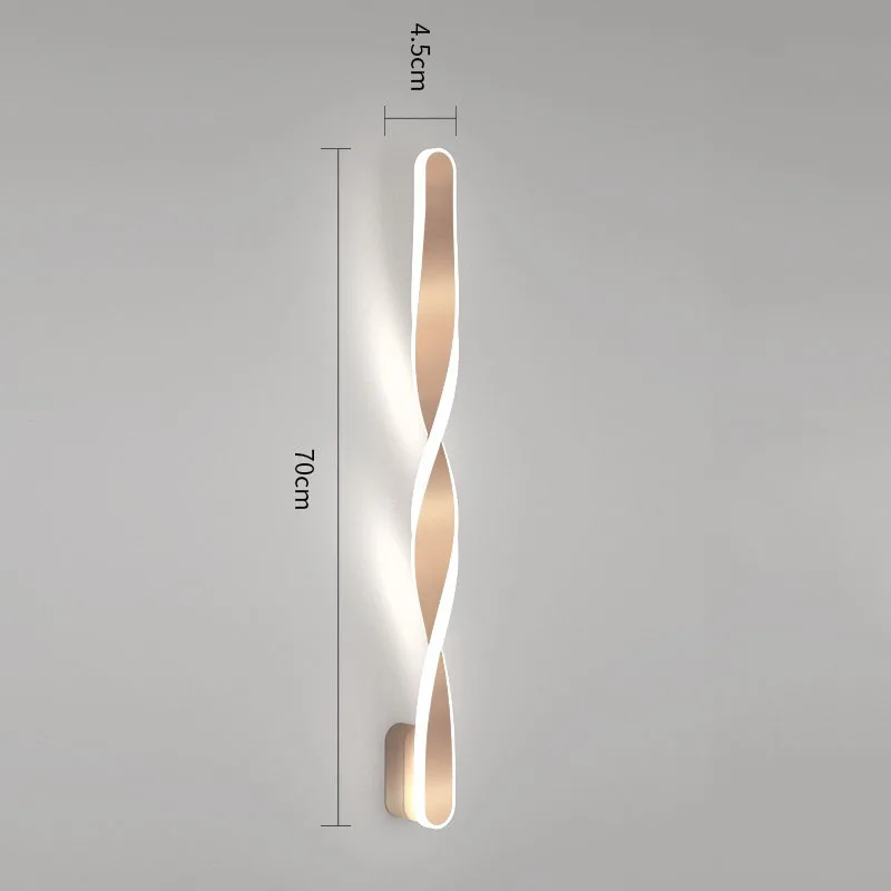  (WECUS) Designer special 70cm LED wall lamps modern Nordic spiral wall lamp patented design and cre - 4000273226765