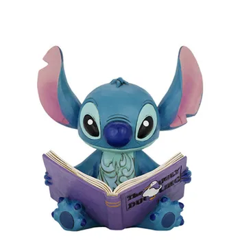 

14.6CM Disney Statue Lilo & Stitch Bust Q posket Stitch full-length portrait Resin Action Figure Collectible Model Toy W18