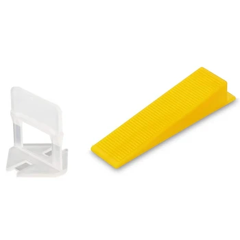 

Tile Leveling System Tiles Leveler Spacers Tile and Stone Installation Leveling Spacer Clips Reusable Wedges 1/16 Inch