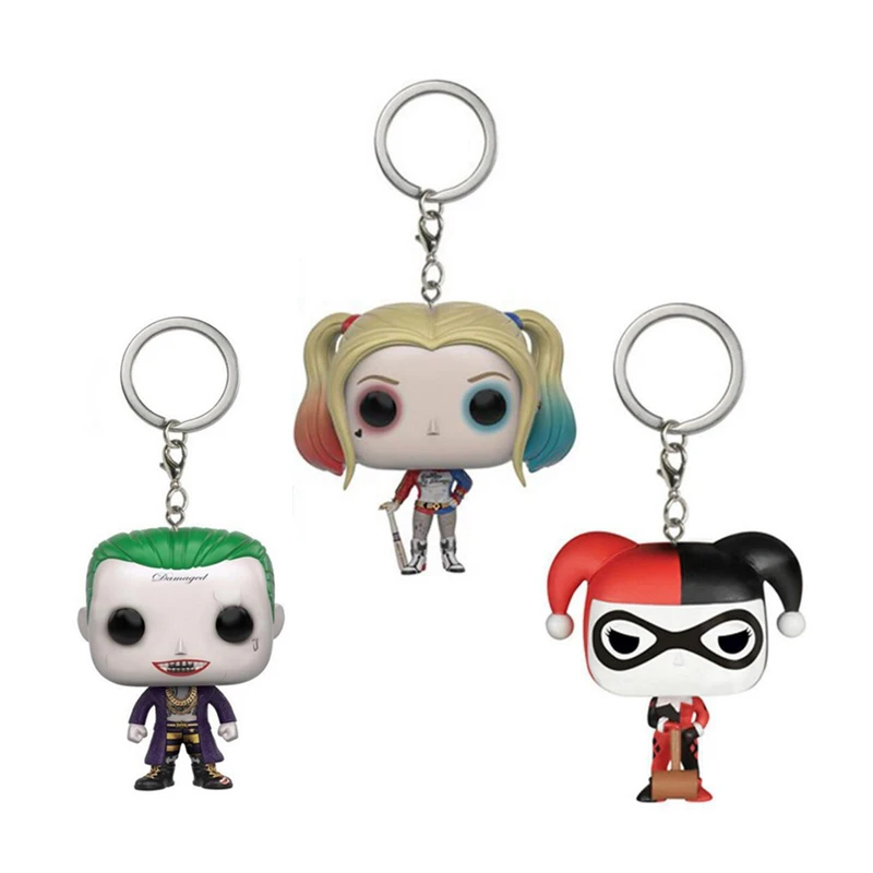 DC Comics Suicide Harley Quinn кукла игрушки фигура брелок с джокером мини фигурки модель