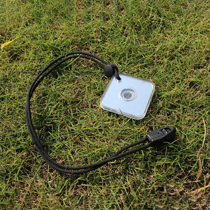 Outdoor Emergency Survival Reflective Signal Mirror With Whistle Practical Emergency For Long Distance Communication