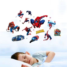 Украшение для дома детская комната мультфильм наклейка на стену гостиная фон Наклейка на стену Человек-паук Съемная Наклейка на стену краска