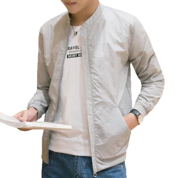 

2019 New Men Sun-proof Clothing Ultra-thin Breathable Leisure Fashion Outdoor Sun-protective Clothing Solid Color Streetwear