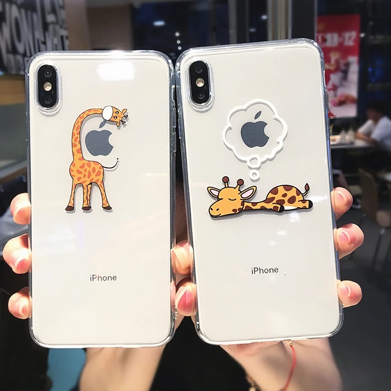 Прозрачный чехол для iphone SE 2020 11 Pro 6 7 8 6s Plus 11Pro Max X XS XR 8Plus 5 с изображением собаки