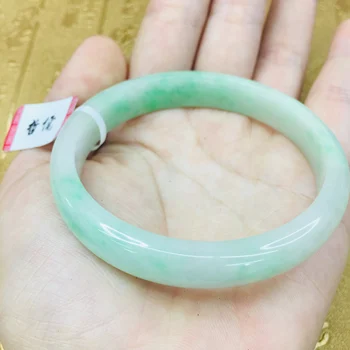 

Natural JADESt Bracelet Beautiful dark green A-level light green two-tone princess female bracelet Send girlfriend to send mom