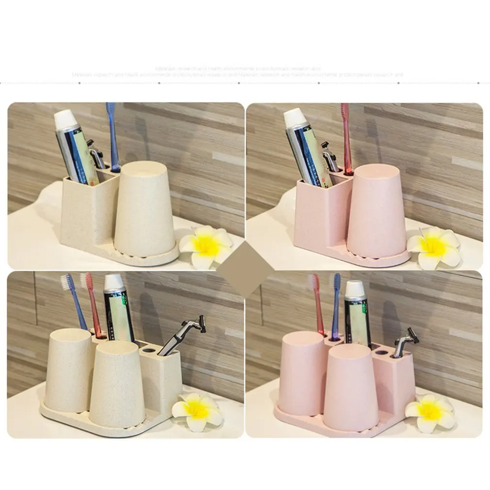 Creative Cartoon Toothbrush Storage Case Portable Bathroom Toothpaste Holder Organizer Cup For Traveling
