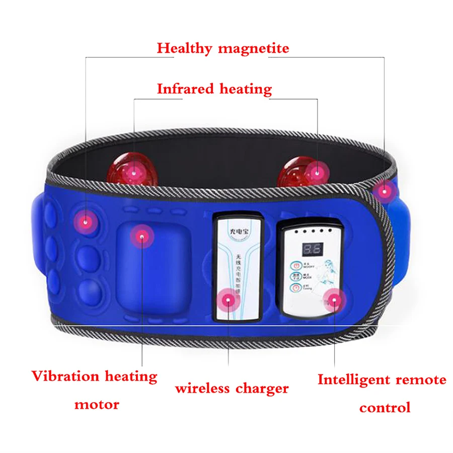 Electric Infrared Slimming Belt Vibration Fitness Massager Lose Weight Shaking Machine X5 Times Abdominal Belly Fat Burn Loss muscle stimulator abdominal muscle stimulator weight loss