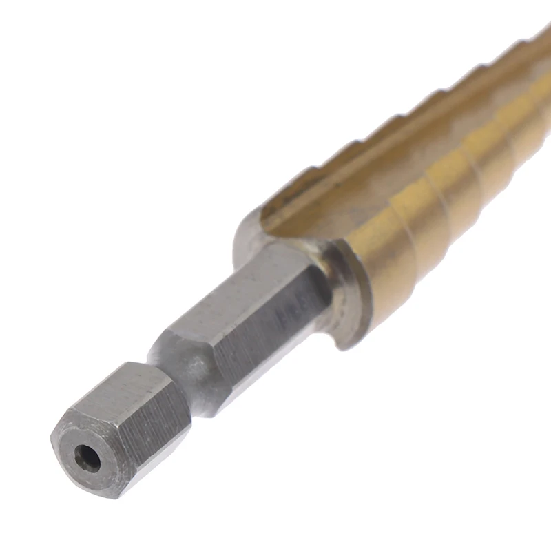 Горячая металла 3-12 мм с покрытием ступенчатые сверла с шестигранной ручкой сверло бурения электроинструмент