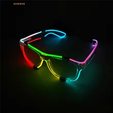 Elbru светодиодный двухцветные светящиеся очки для мужчин и женщин, мигающий светильник, очки для рождества, свадебные, для танцевальной вечеринки, украшения