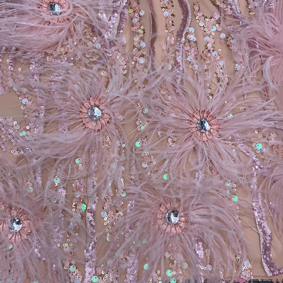 Big Promo 9Lxo3 Ailigou 2020 New Summer High Quality Pink Mini Sequin Feather V neck Fashion Skinny Dress Nightclub Party Skinny Dress