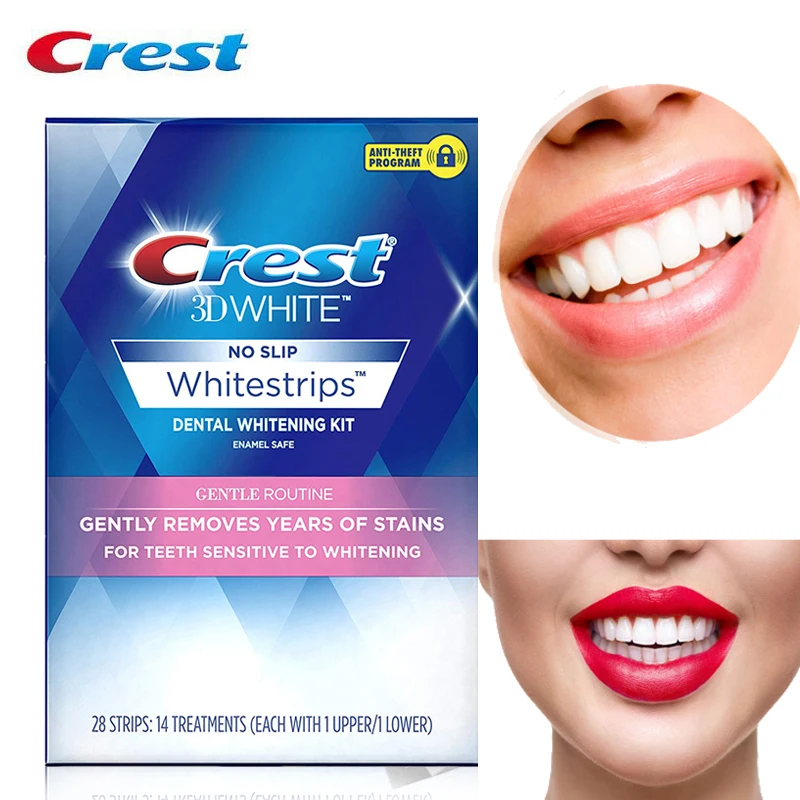 3D White Gentle Routine Whitestrips Dental Teeth Whitening Strips Remove Teeth Stains Whiten Teeth