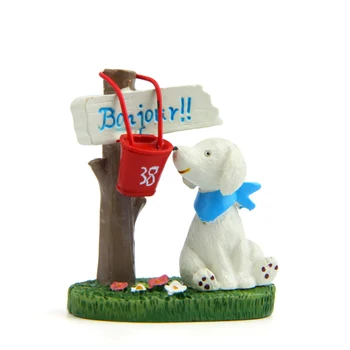 

1pcs Zakka Puppy Figure Kawai Dog Model Garden Ation Props Ornaments Children Toy Home