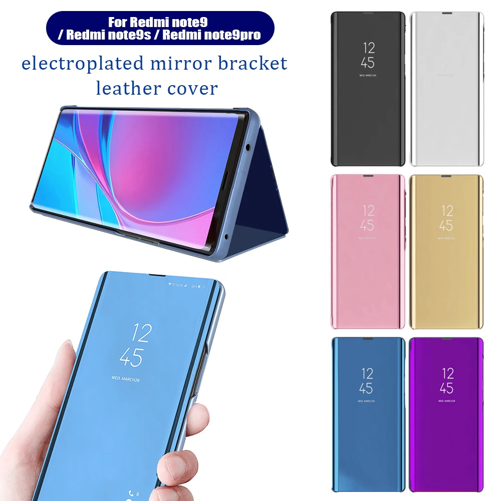 mirror flip cover for redmi note 9 pro
