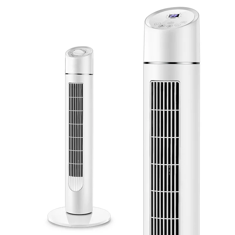 

Electric Air Cooling Fan Tower Type Floor Stand Cooler Mute Vertical Bladeless Remote Timer Conditioning ventilator EU Plug