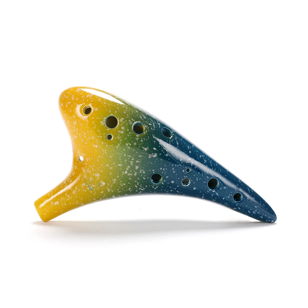 12 отверстий керамический музыкальный инструмент Ocarina Alto C в Звездном стиле со