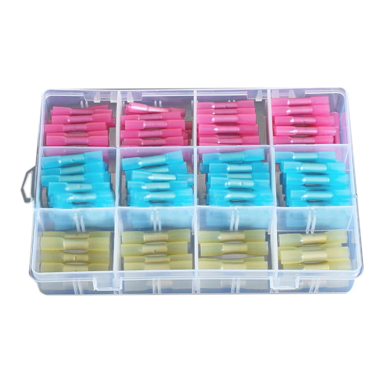 Insulated Cable Connector Butt Connector Shrinkable Connector Cable Entry Crimp Connector Kit Waterproof Docking Station 3 Diffe