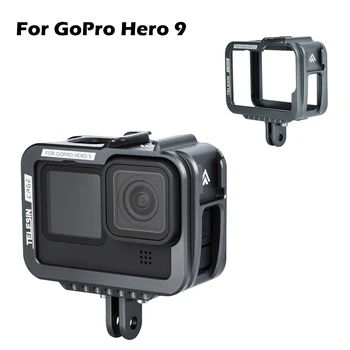 

Aluminum Frame Housing Case Metal Cage Protective Shell With Clod Shoe Mount 1/4 Screw For GoPro Hero 9 Sport Camera Accessories