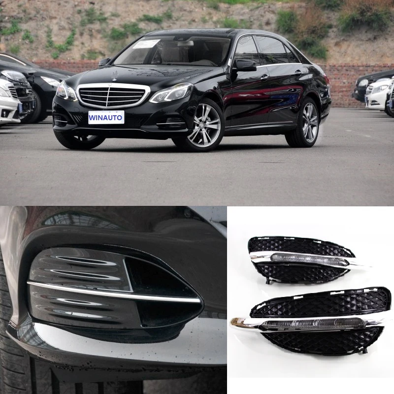1 комплект DRL дневные ходовые огни желтый сигнальный светильник для Mercedes Benz W212 E Class E180 E200 E260 E320