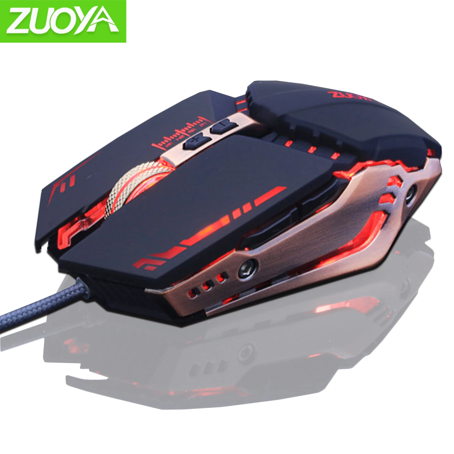 Оптическая светодиодная компьютерная игровая мышь ZUOYA для ПК ноутбука 7
