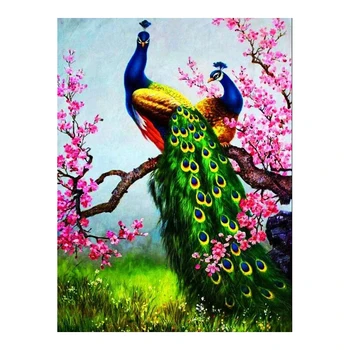 

5d DIY Diamond Painting Peacock Mosaic Full square Cross Stitch hobby Handmade Modern Wall Art Home Decoration