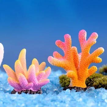 

Colorful Resin Aquarium Artificial Coral Reef Decoration Fish Tank Coral Stone Landscape Ornament Aquarium Accessories 14 Styles