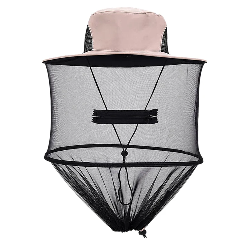 Type 5 Camouflage Fishing Hat Bee Keeping Insects Mosquito Net Prevention Cap Mesh Fishing Cap Outdoor Sunshade Lone Neck Head Cover Tr - Цвет: Type 5